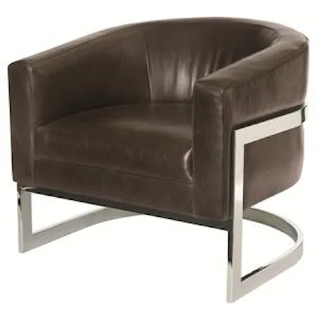 Callie Chair with Metal Legs and Modern Barrel Chair Style